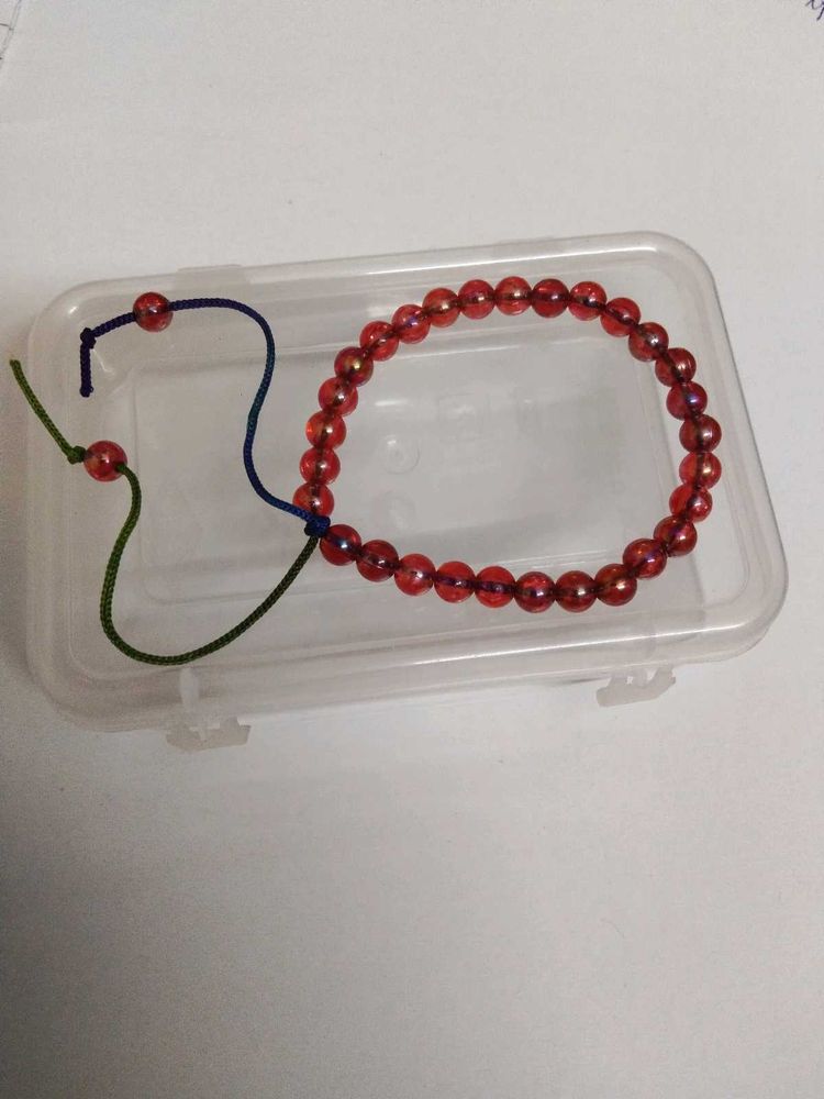 Red Beaded Bracelet