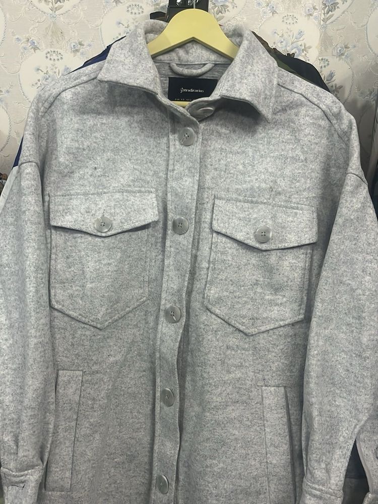 Gray Overshirt Jacket