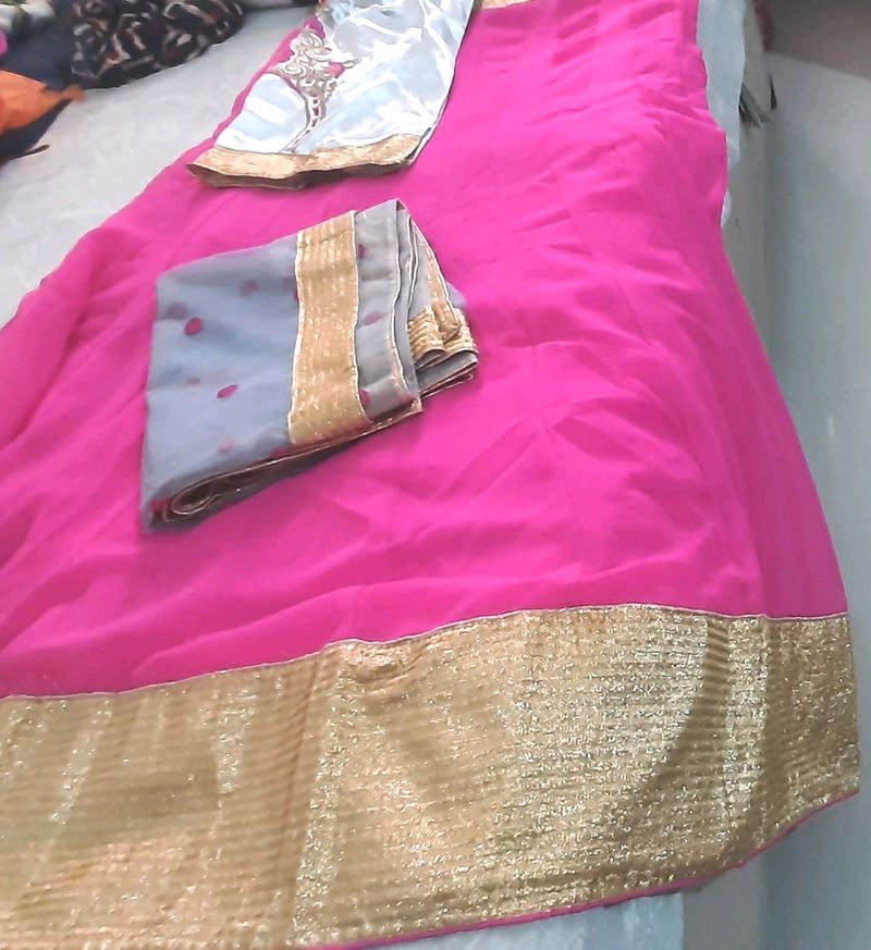 Elegant Chaniya Choli Material With Dupatta😍