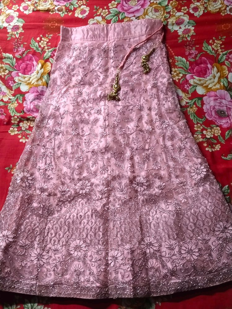 Candlelight Peach Colour Lehenga