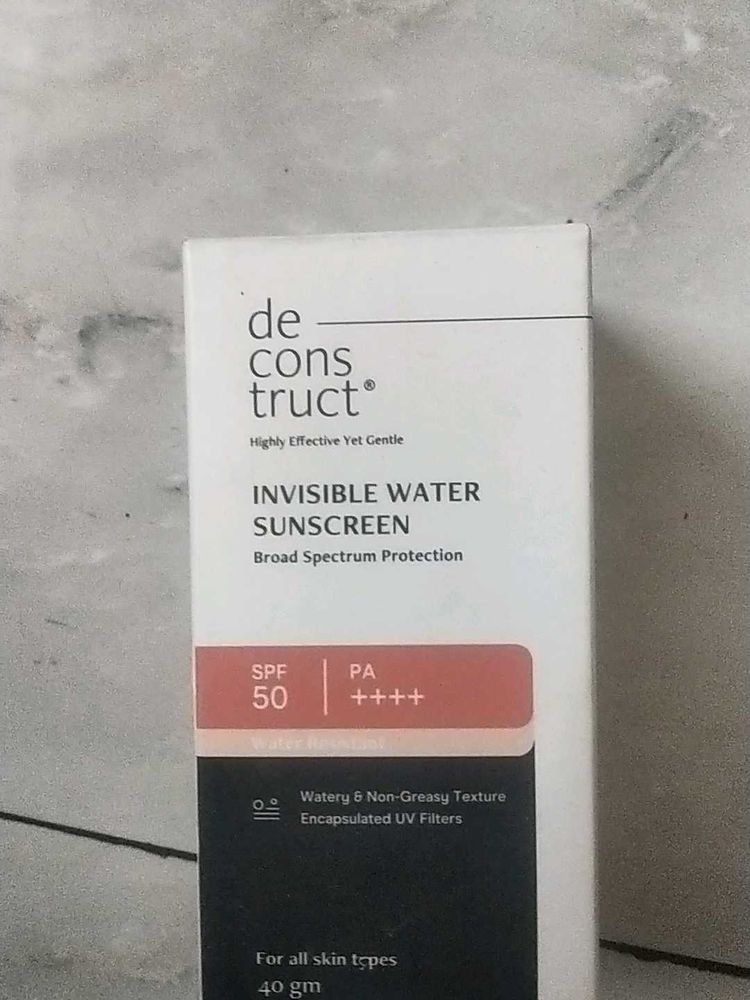 Deconstruct Water Sunscreen