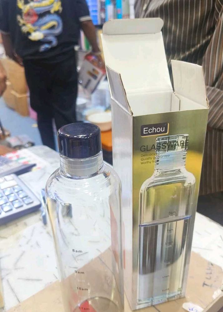 Glass Water Bottle