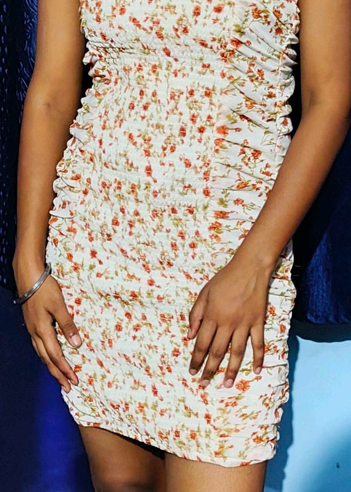 Flower Print Bodycon Dress