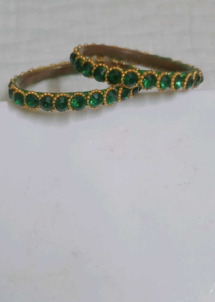 💚 Green Stone Bangles 💚