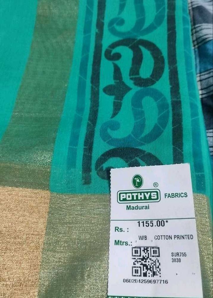 Brand New Unused Premium Cotton Saree