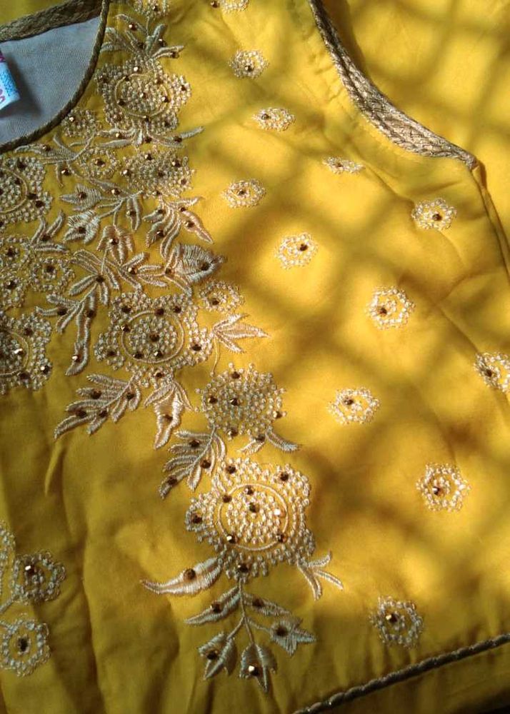 Yellow Anarkali