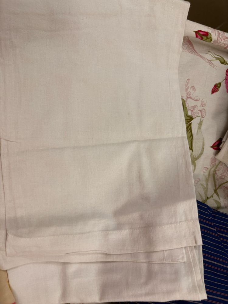 3 Kurta Set With White Pyjama