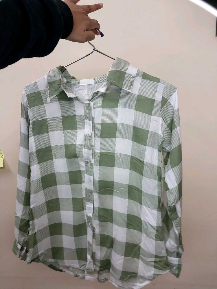 Green Checkered Shirt