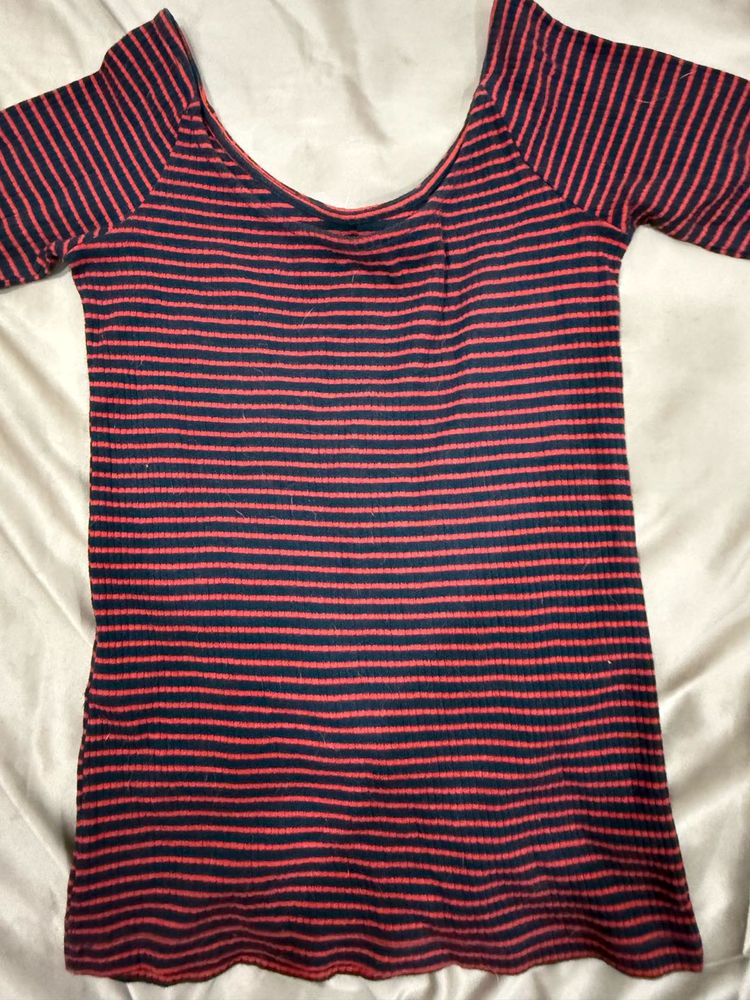 Striped Knit Top