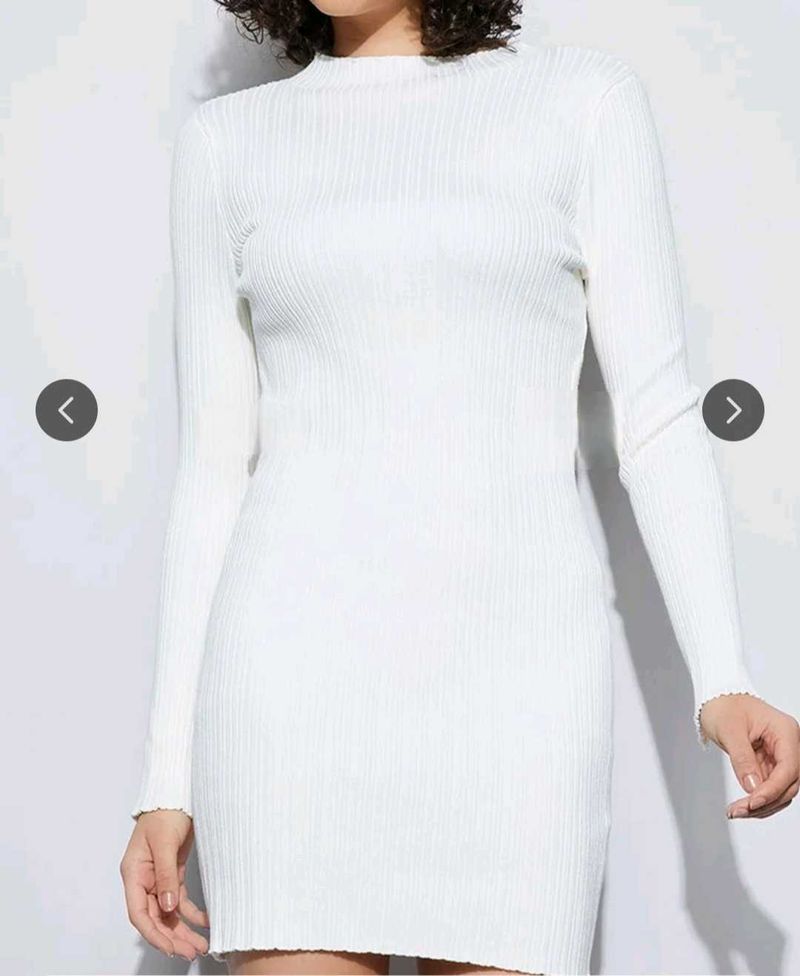 White Bodycon Mini Dress