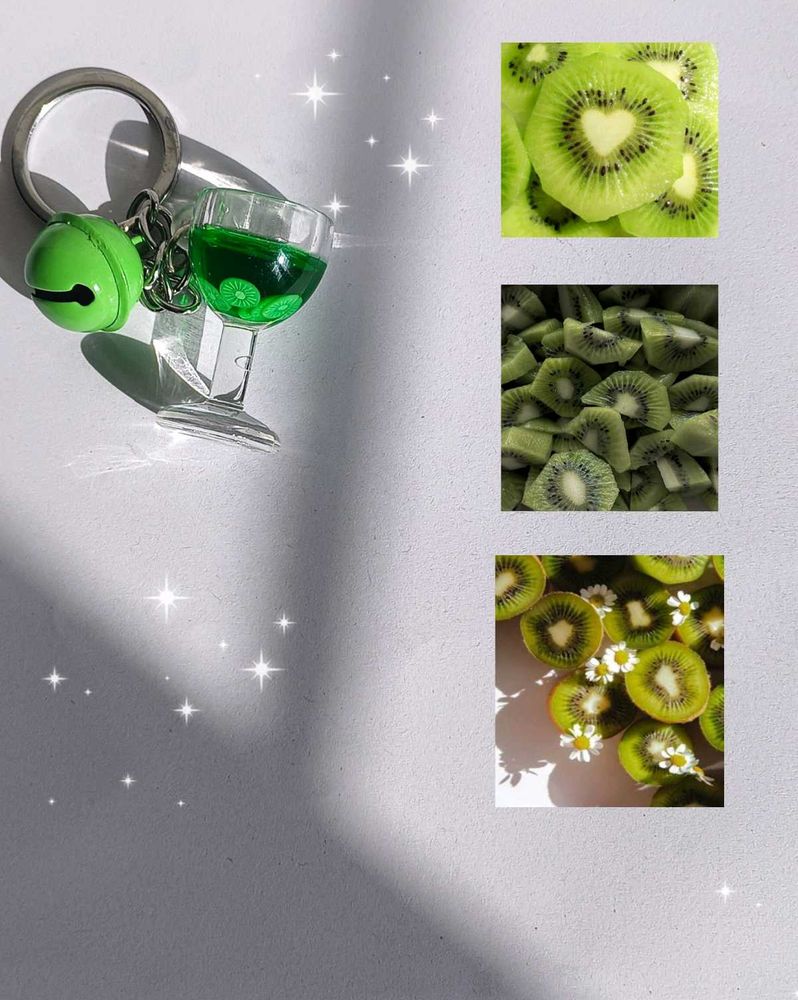 Japanese Bell Kiwi Shaker Keychain