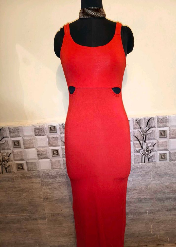 BOGO🎁Buy One Get 1 Free🎁Red Bodycon Maxi Dress