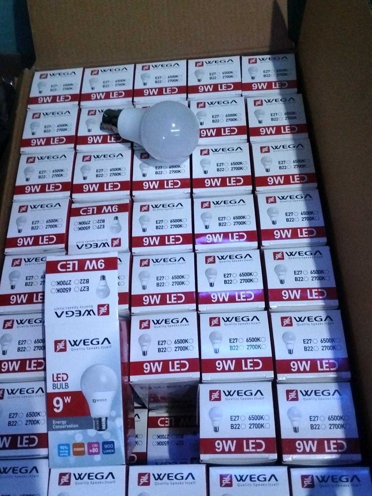 10 Pic WEGA 9W LED Bulbs 2 Year Warranty