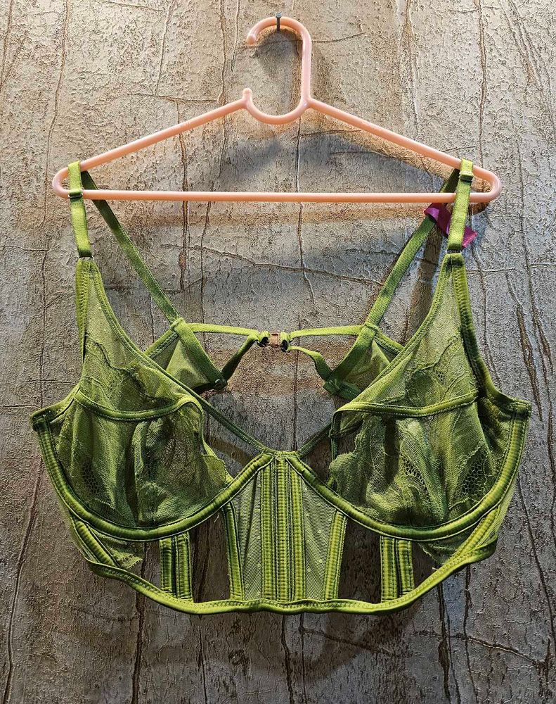 Luxury Hunkemoller Bralette – Olive Green