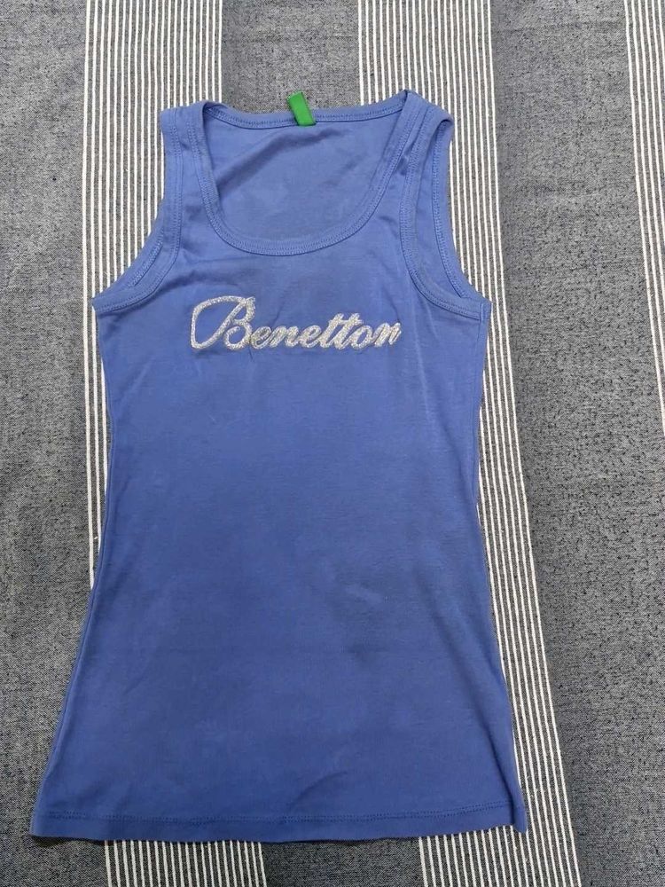 Benetton Cotton Tank Top For Women