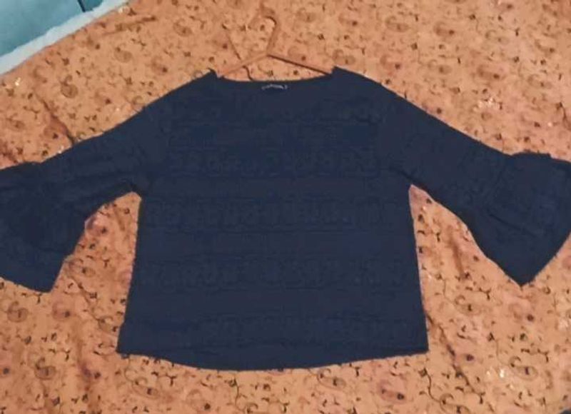 Bell Sleeve Blue  Top
