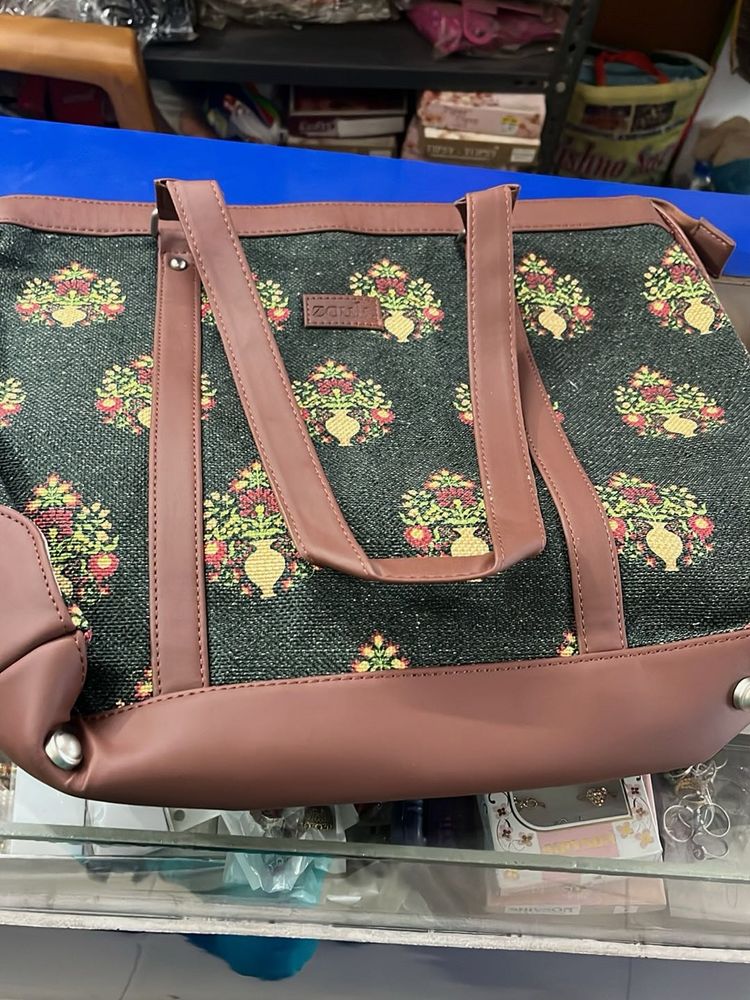 Floral Print Tote Bag