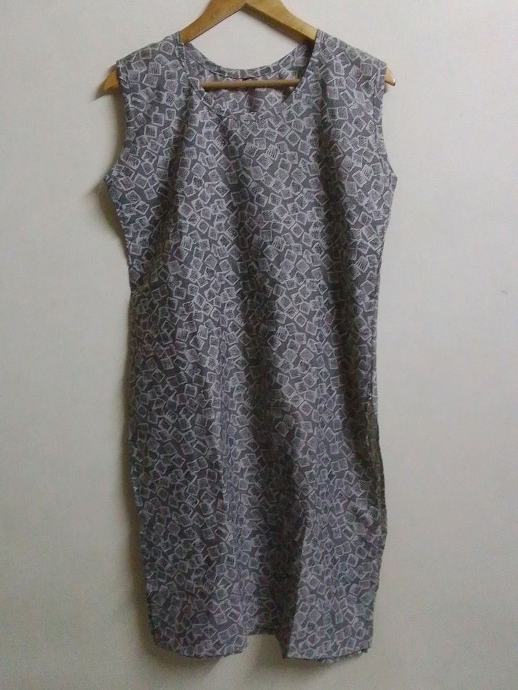Daily Wear Sleeveless Printed Kurti