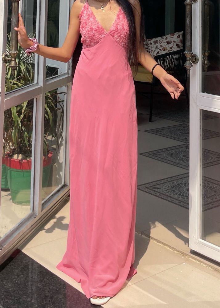 Rose Lace Maxi Dress