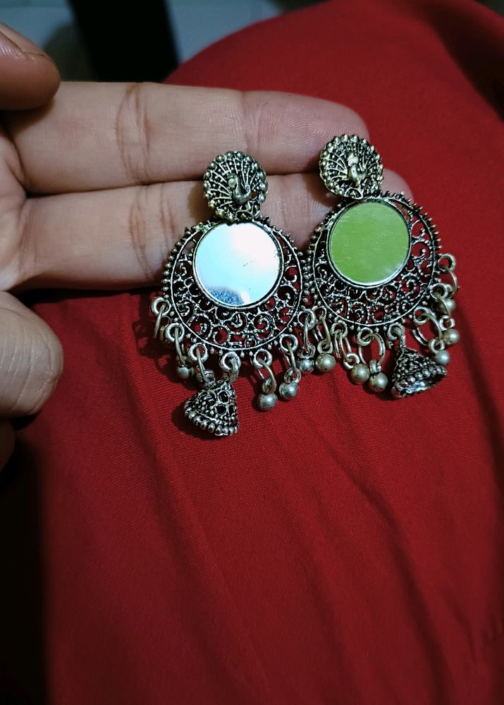 Oxidized Earring