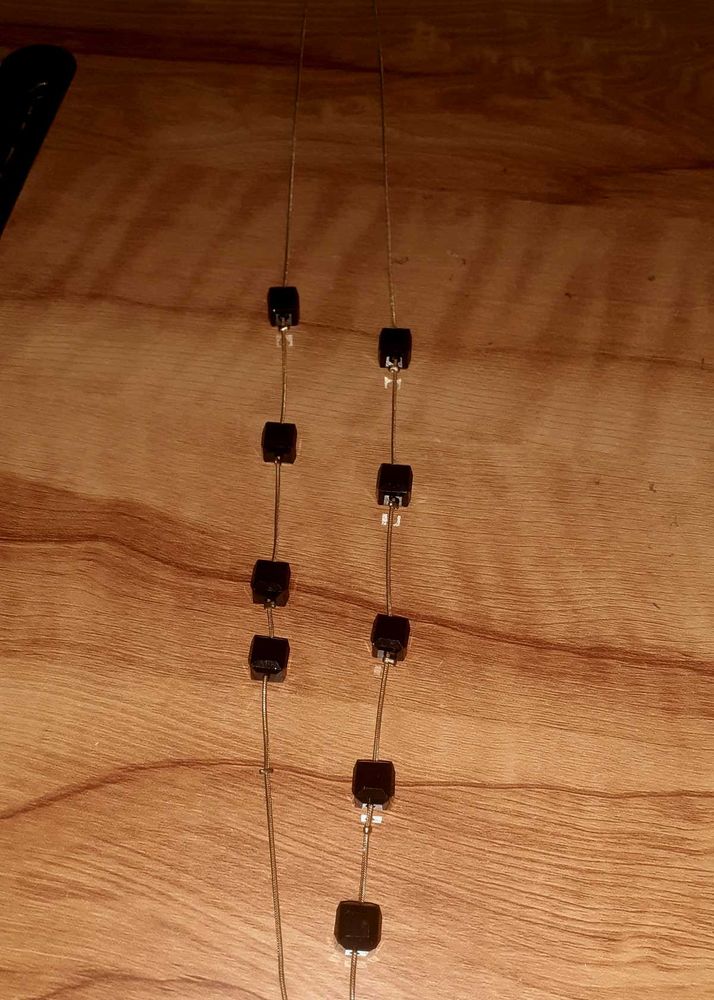 Elegant Black Bead Strand Necklace