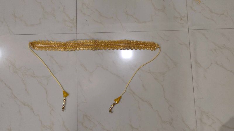 Gold Beaded Handmade Belt