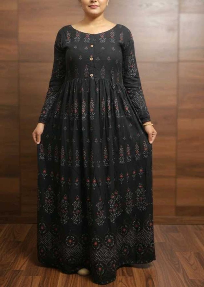 Elegant Black Ethnic Gown