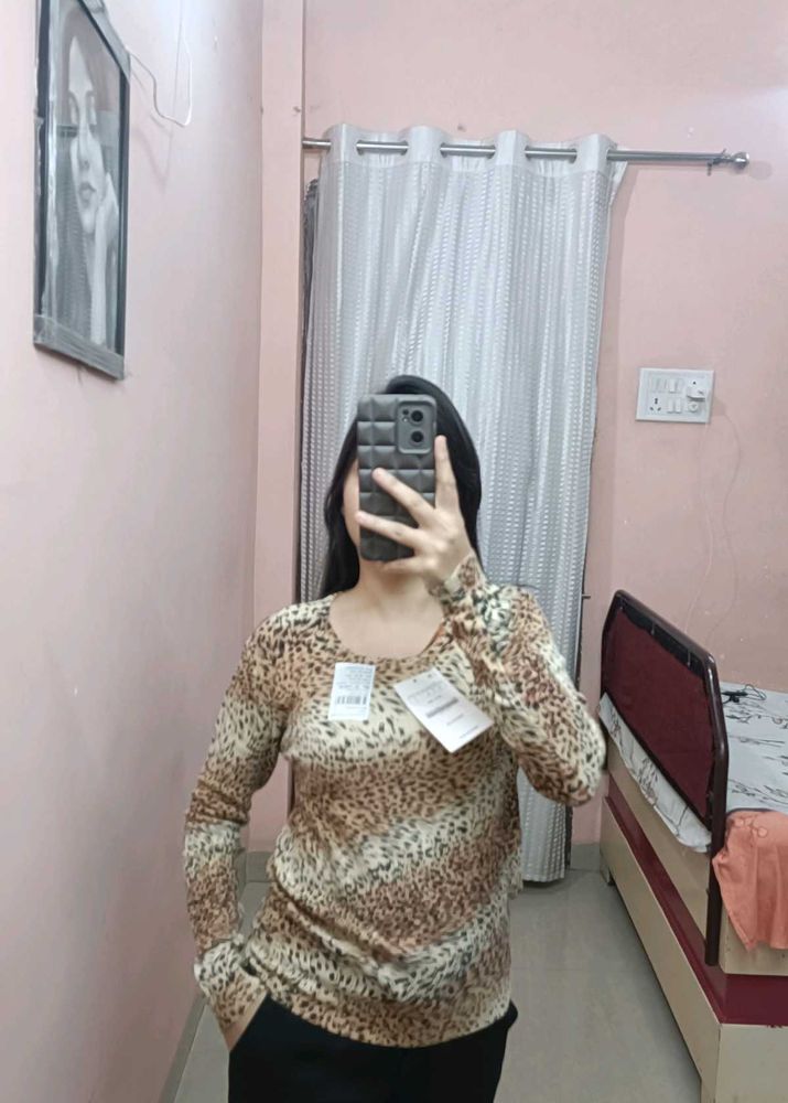 Tiger Print Top