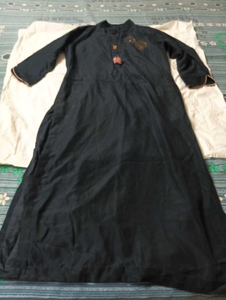 Elegant Black Kurta