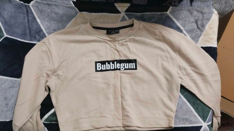 Bubblegum Beige Crop Top