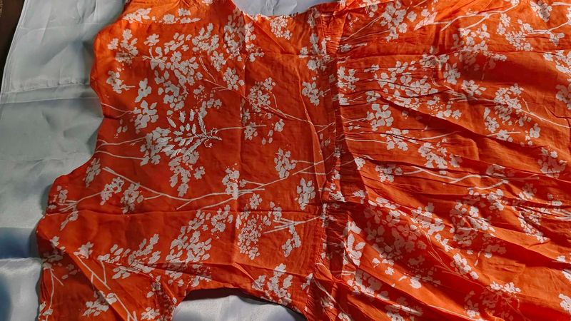 Floral Orange Dress