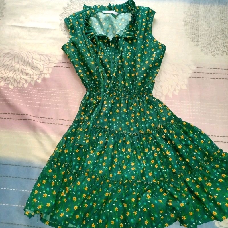 Green Kurti Style Top