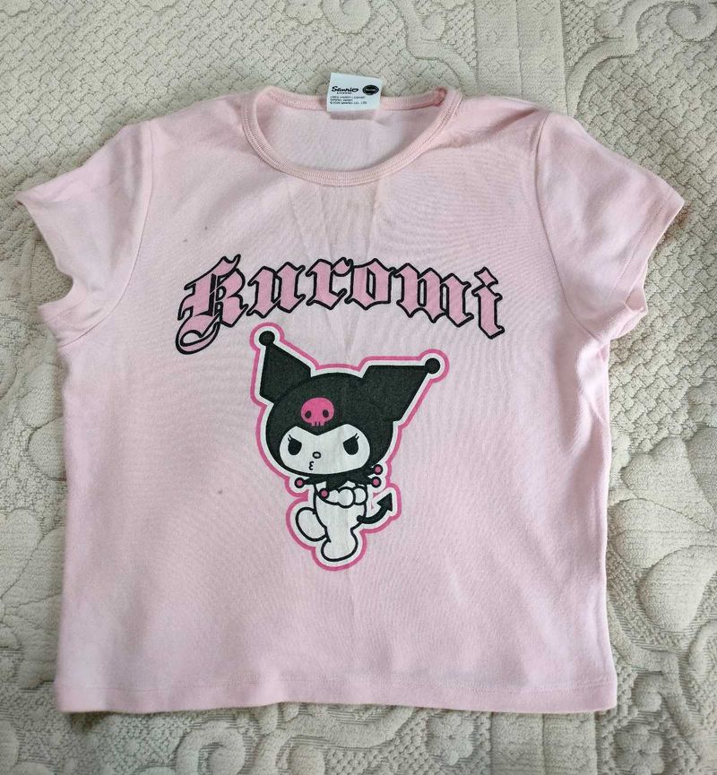 Bershka Kuromi Graphic Tee