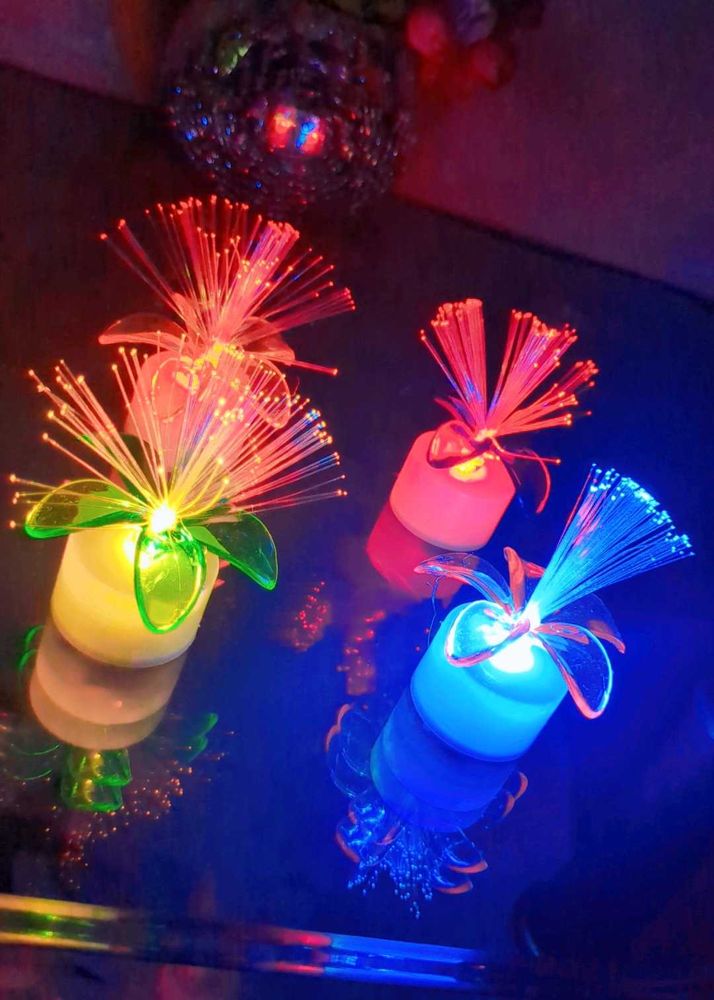 Fiber Optic Flower Lights (Set of 12)