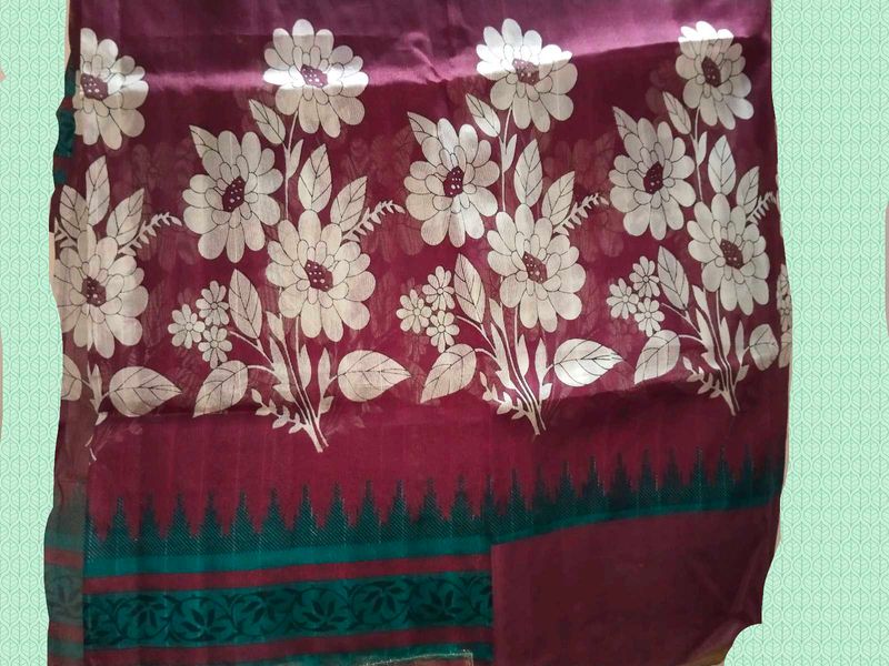Floral Maroon Fabric