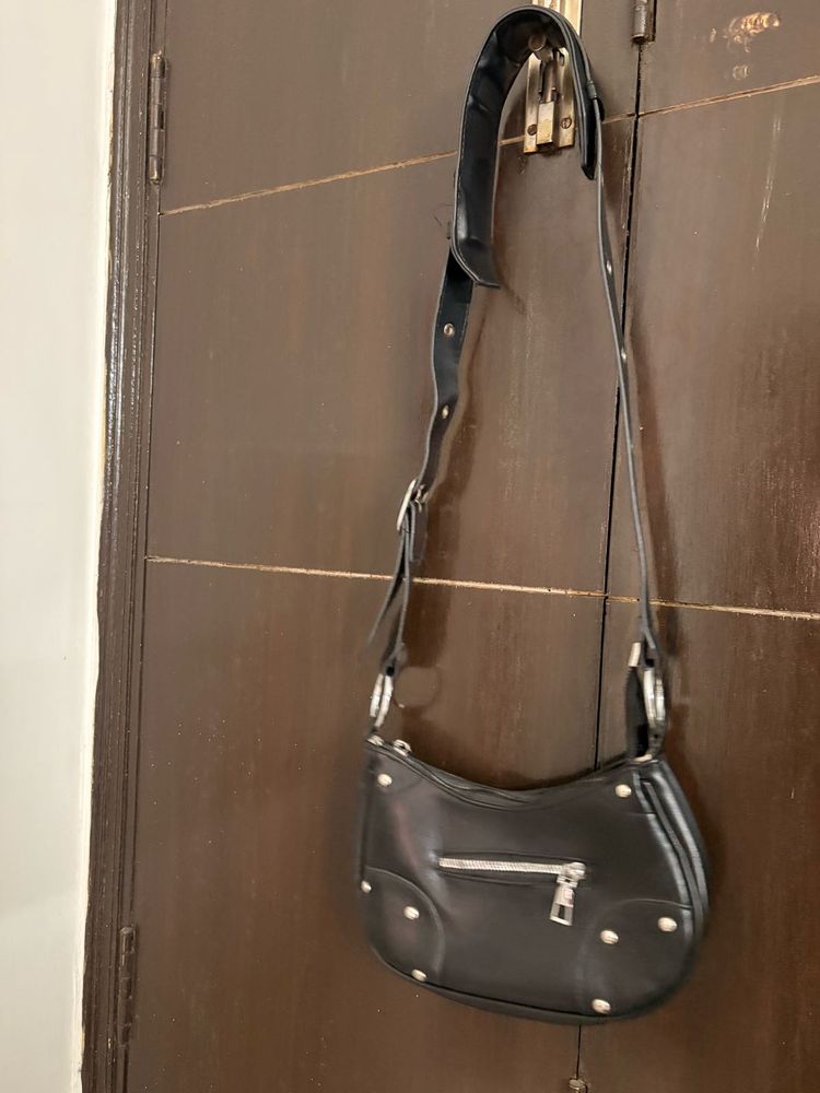 Adjustable  Black Shoulder Strap  Bag