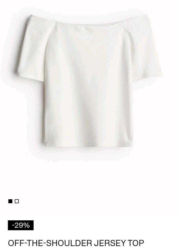 H&amp;M Off-Shoulder Jersey Top