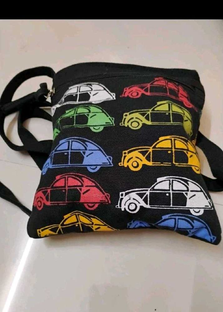 Funky Car Print Pouch