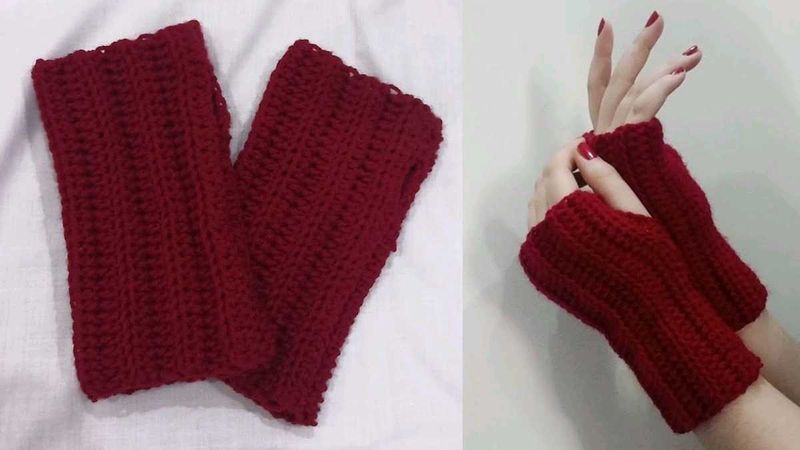 Burgundy Arm Warmers