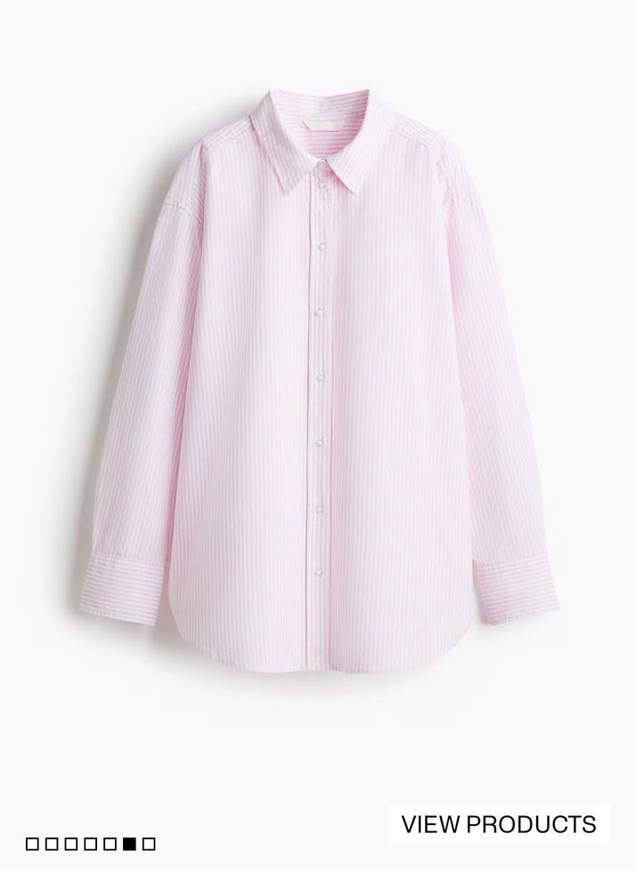 H&amp;M Striped Pink Shirt