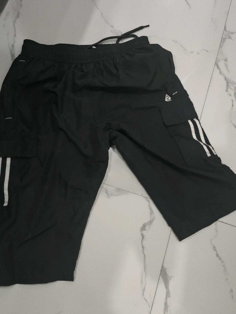 Black Cargo Shorts