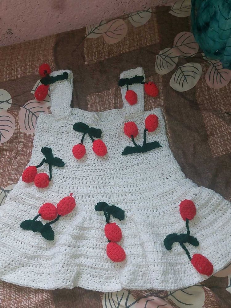 Adorable Cherry Crochet Top