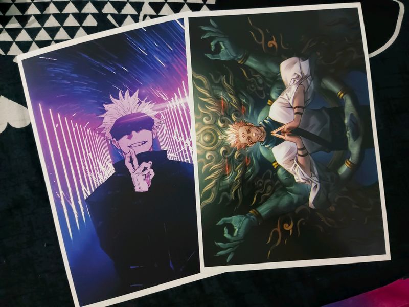 Gojo And Sukuna Anime Poster