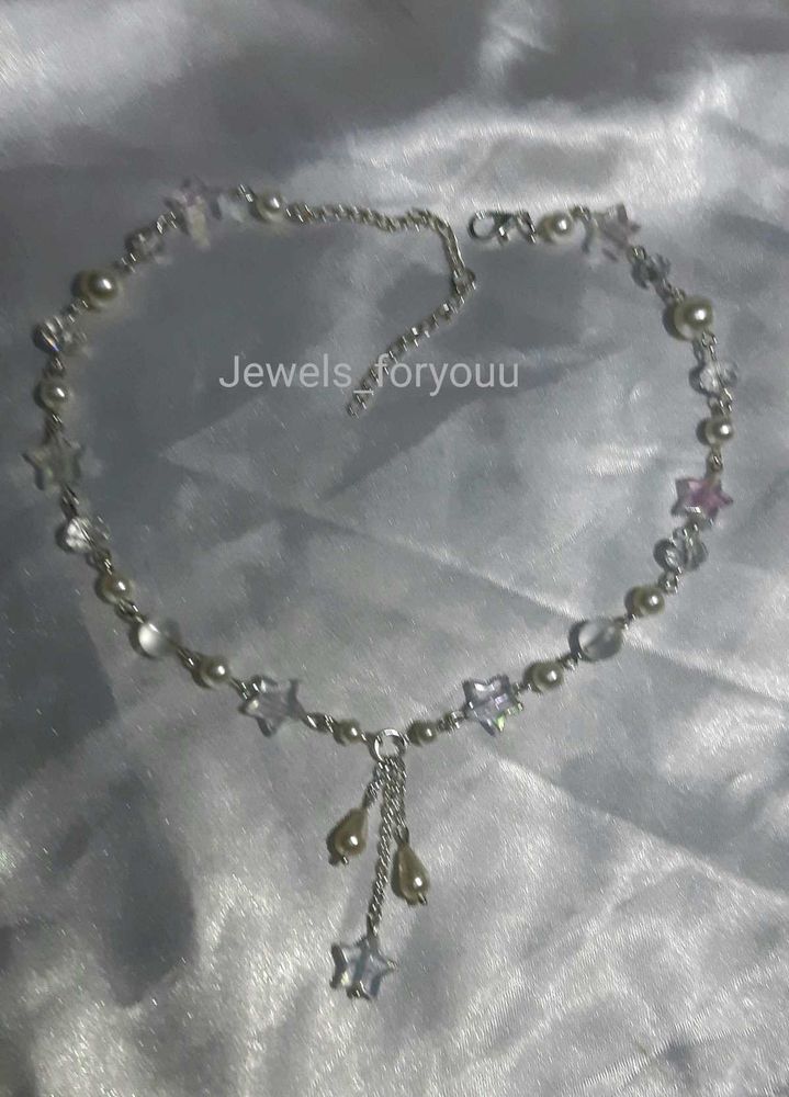 Star &amp; Pearl handmade Necklace