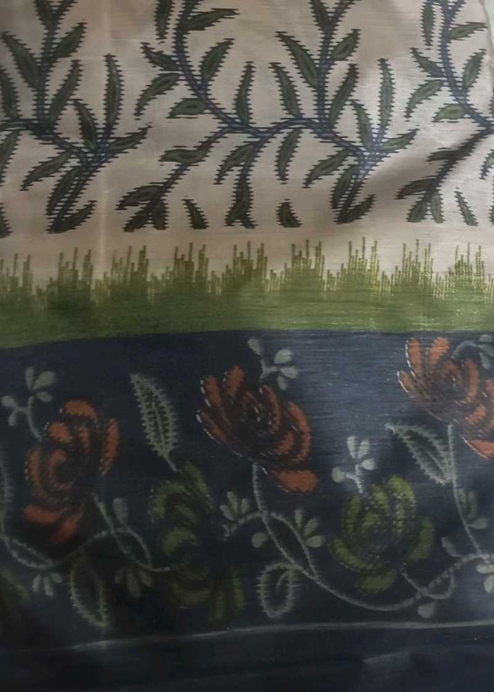 Floral Print Saree