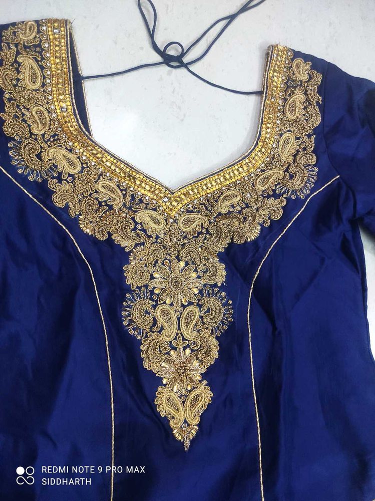 Beautiful heavy zardozi work kurti
