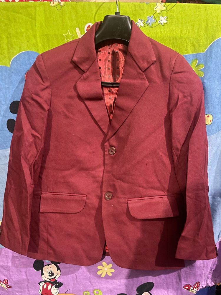 Burgundy Blazer
