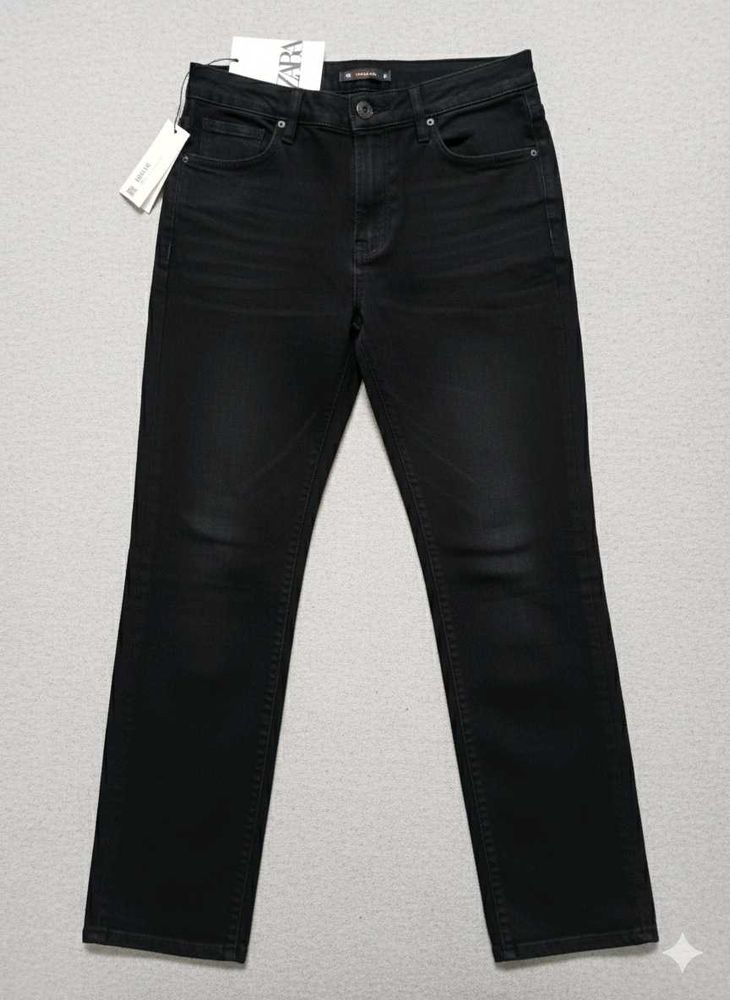 Zara Black Denim Jeans Brand New