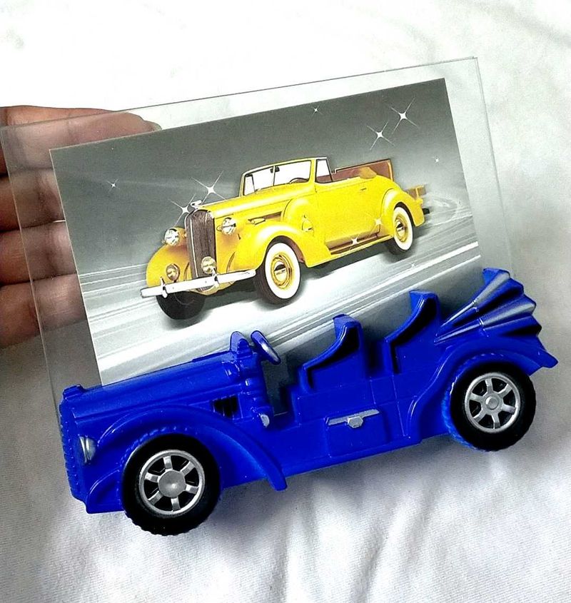 Blue Vintage Car photo frame