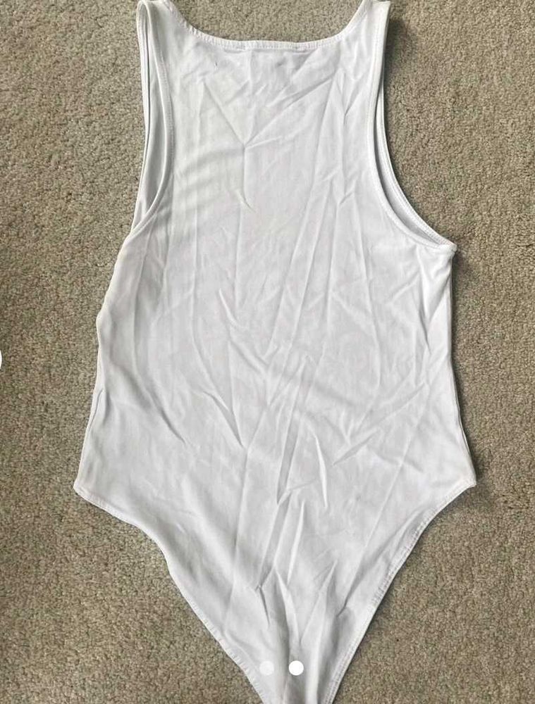 Primark White Bodysuit Top